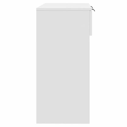 vidaXL Console Blanche 90x36x75 cm Bois d'ingénierie