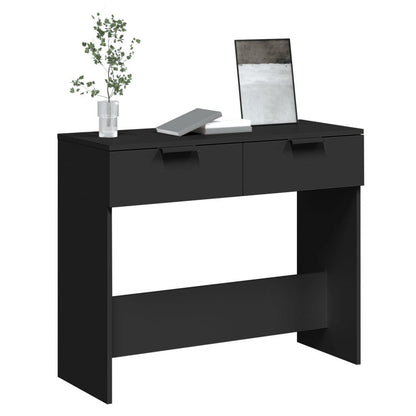 vidaXL Konsolentisch Schwarz 90x36x75 cm Holzwerkstoff
