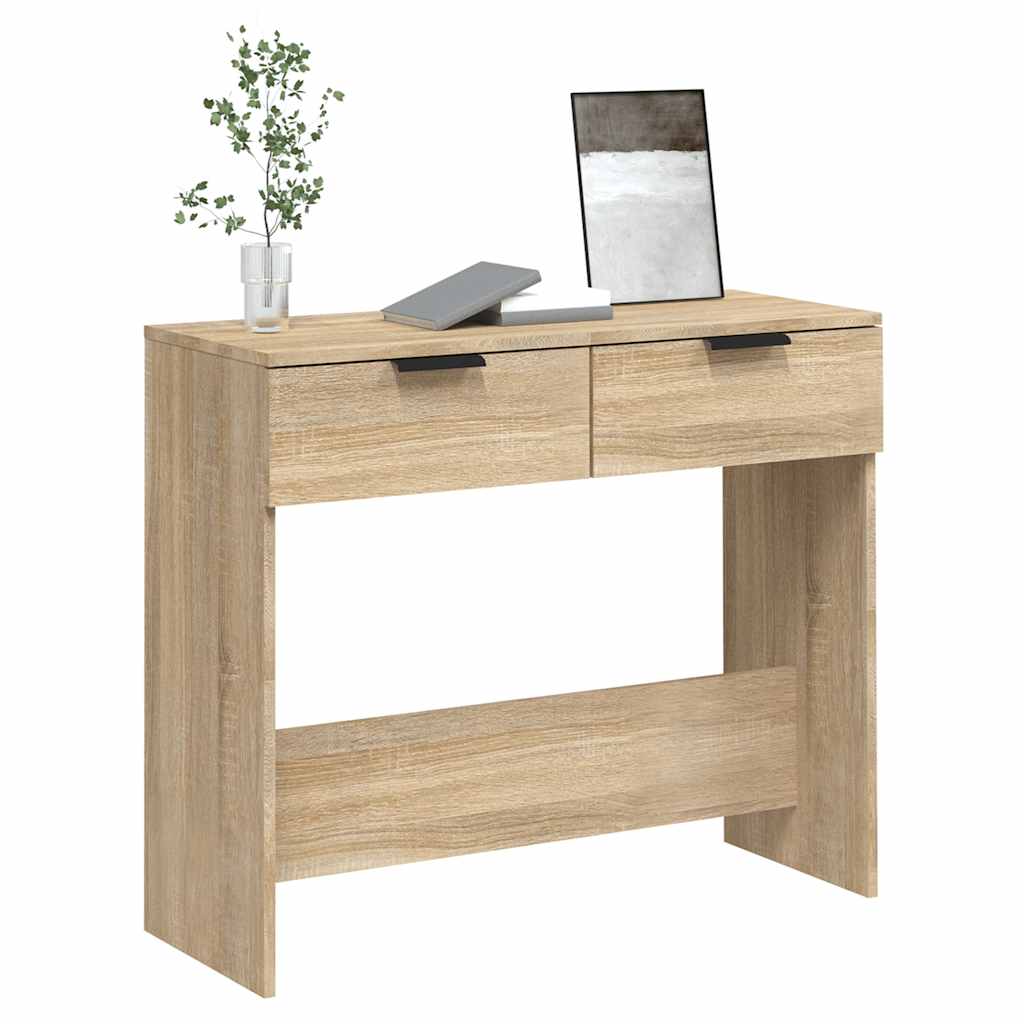 vidaXL Table console chêne Sonoma 90x36x75 cm en bois d'ingénierie