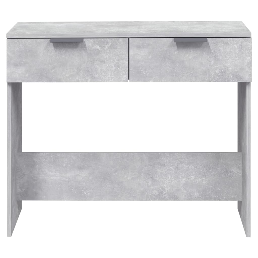 vidaXL Table console Gris béton 90x36x75 cm Bois d'ingénierie