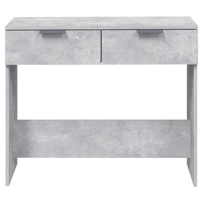 vidaXL Table console Gris béton 90x36x75 cm Bois d'ingénierie
