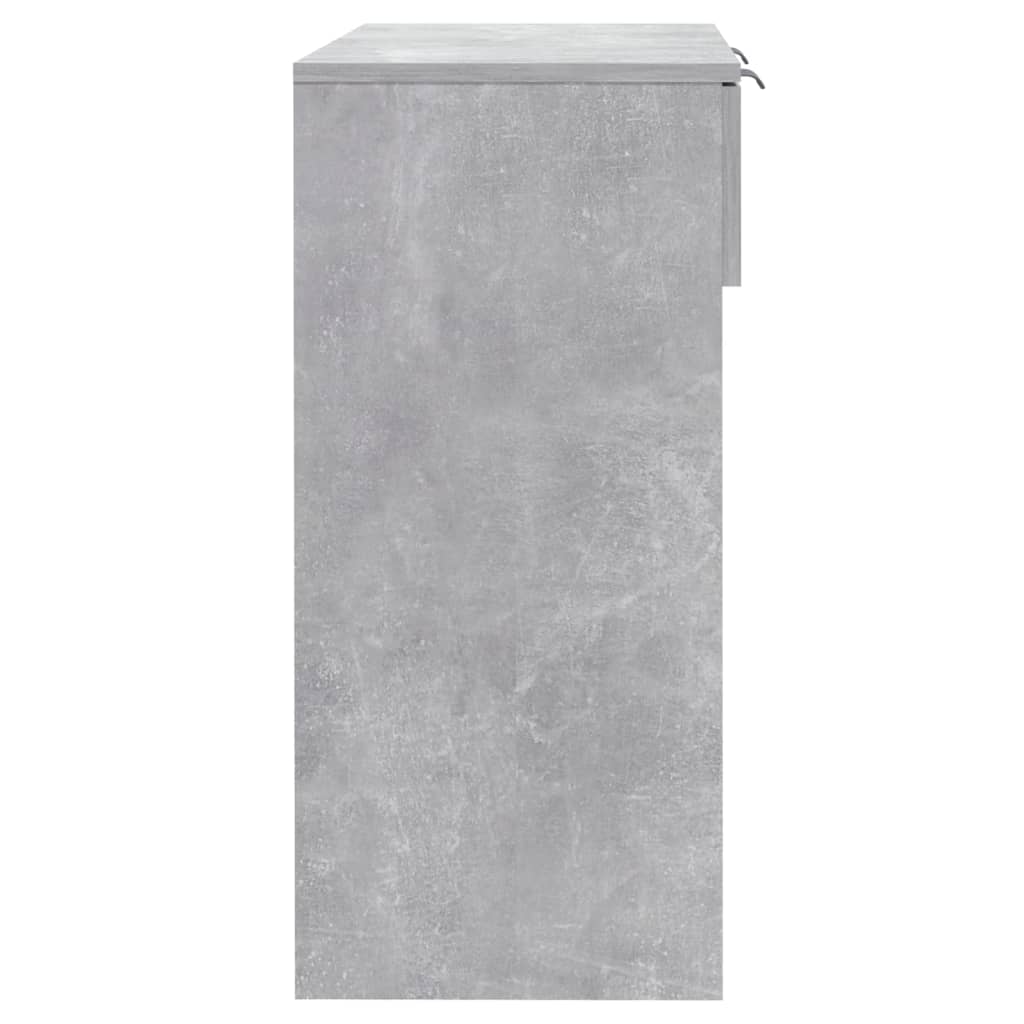 vidaXL Table console Gris béton 90x36x75 cm Bois d'ingénierie