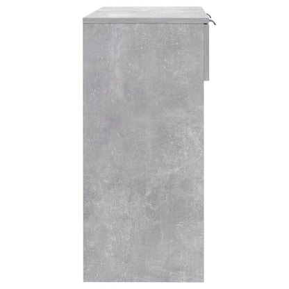 vidaXL Table console Gris béton 90x36x75 cm Bois d'ingénierie