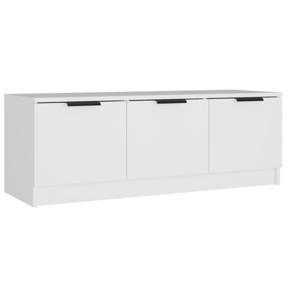 vidaXL Meuble TV Blanc 102x35x36,5 cm Bois d'ingénierie