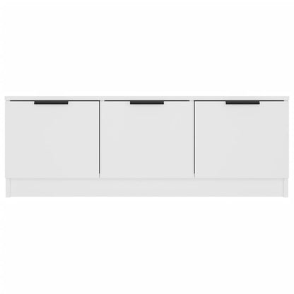 vidaXL Meuble TV Blanc 102x35x36,5 cm Bois d'ingénierie