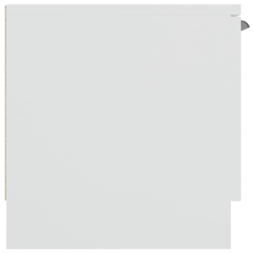 vidaXL Meuble TV Blanc 102x35x36,5 cm Bois d'ingénierie
