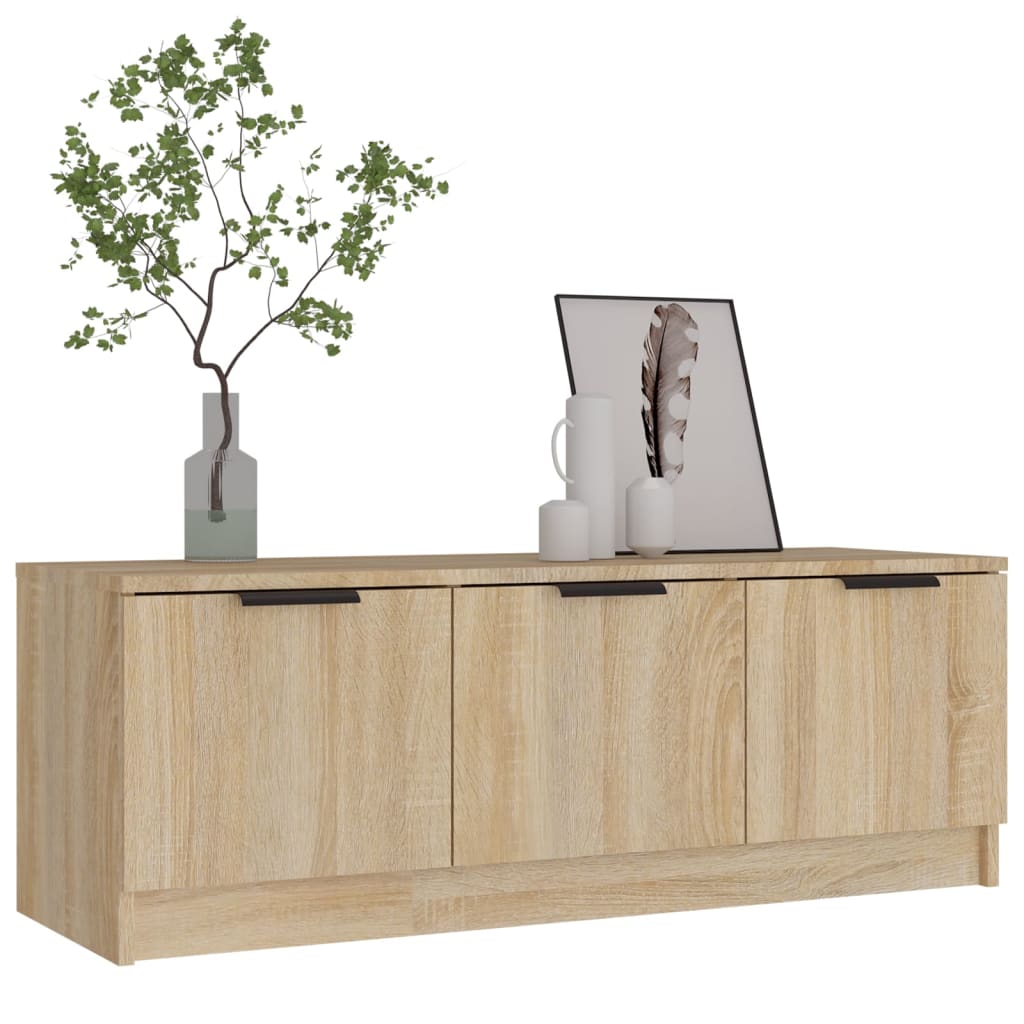 vidaXL Meuble TV chêne Sonoma 102x35x36,5 cm aggloméré