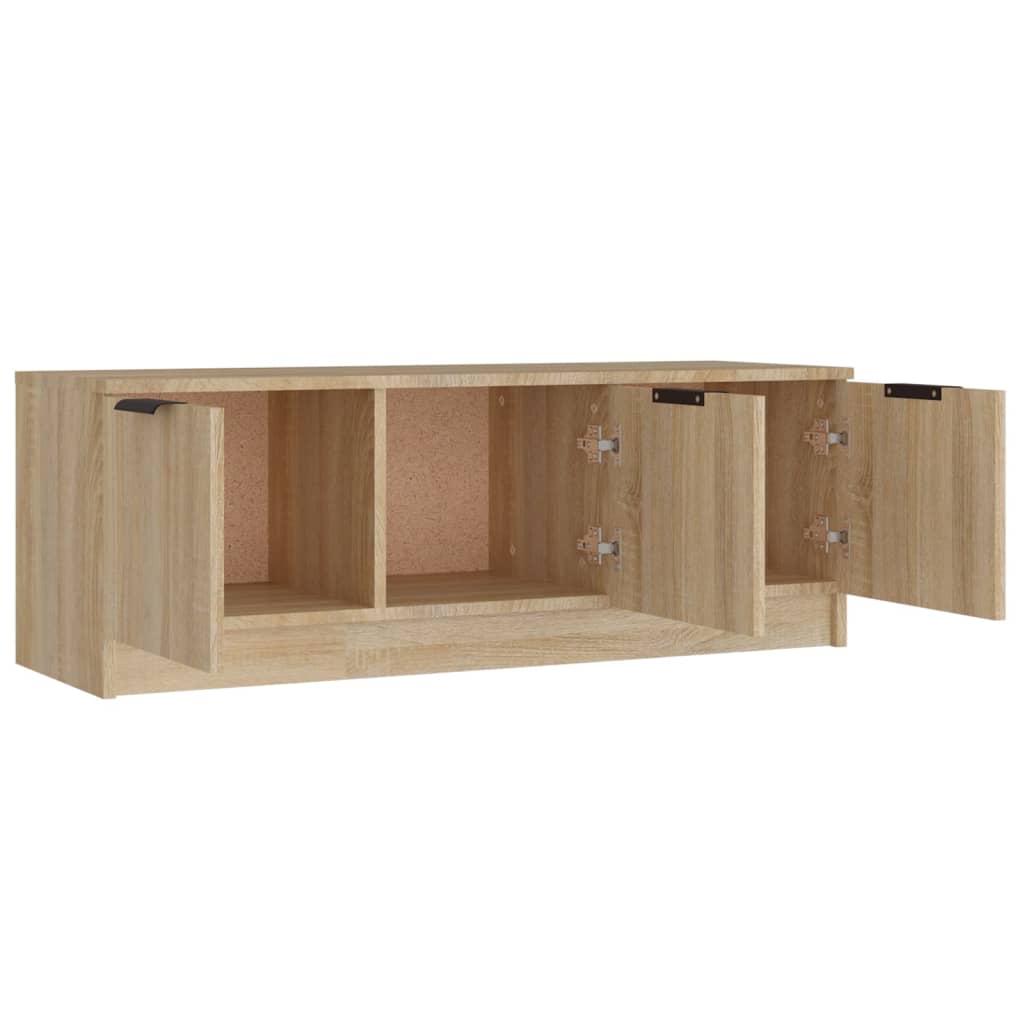 vidaXL Meuble TV chêne Sonoma 102x35x36,5 cm aggloméré