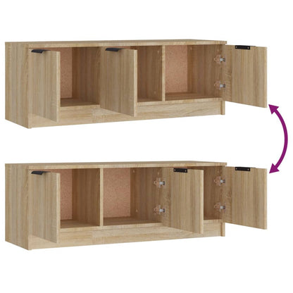 vidaXL Meuble TV chêne Sonoma 102x35x36,5 cm aggloméré