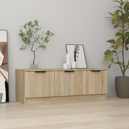 vidaXL Meuble TV chêne Sonoma 102x35x36,5 cm aggloméré