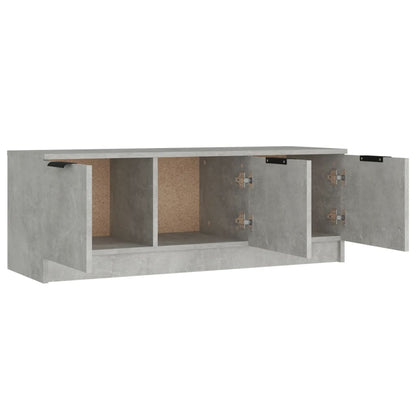 vidaXL Meuble TV gris béton 102x35x36,5 cm bois d'ingénierie