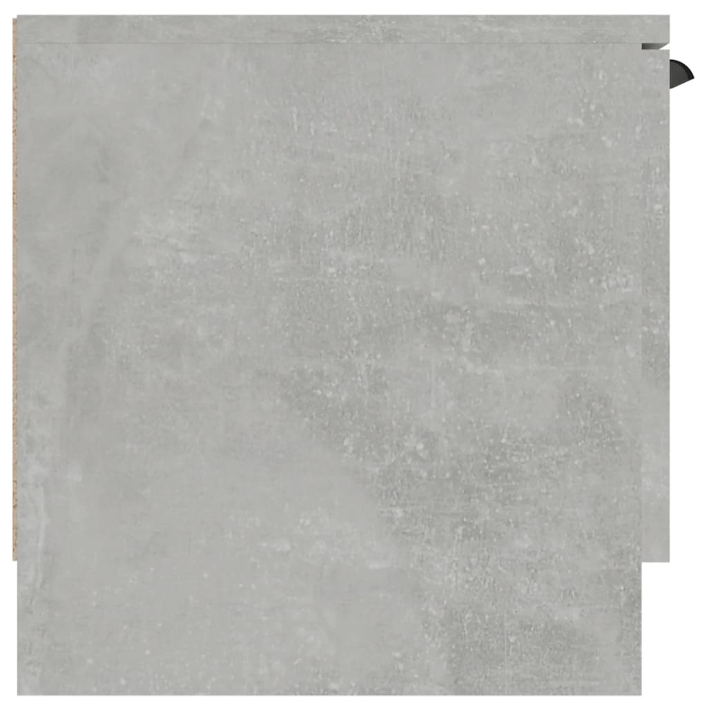 vidaXL Meuble TV gris béton 102x35x36,5 cm bois d'ingénierie