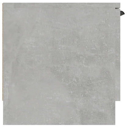 vidaXL Meuble TV gris béton 102x35x36,5 cm bois d'ingénierie
