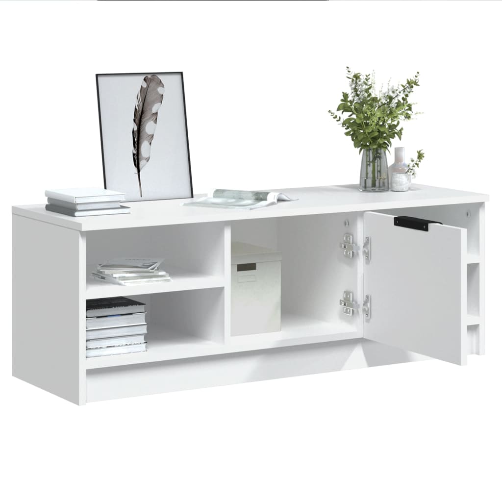 vidaXL TV-Schrank Weiß 102x35,5x36,5 cm Holzwerkstoff