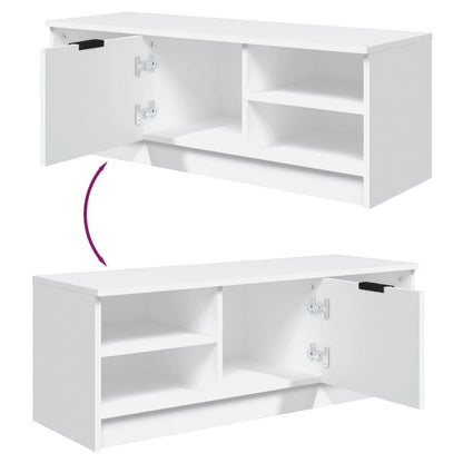 vidaXL TV-Schrank Weiß 102x35,5x36,5 cm Holzwerkstoff