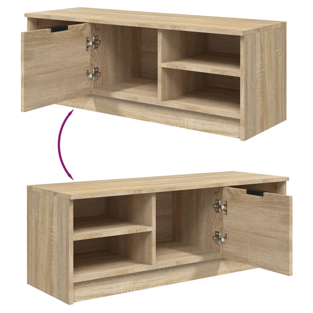 vidaXL TV-Schrank Sonoma-Eiche 102x35,5x36,5 cm Holzwerkstoff
