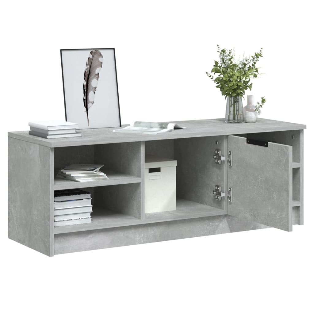 vidaXL TV-Schrank Betongrau 102x35,5x36,5 cm Holzwerkstoff