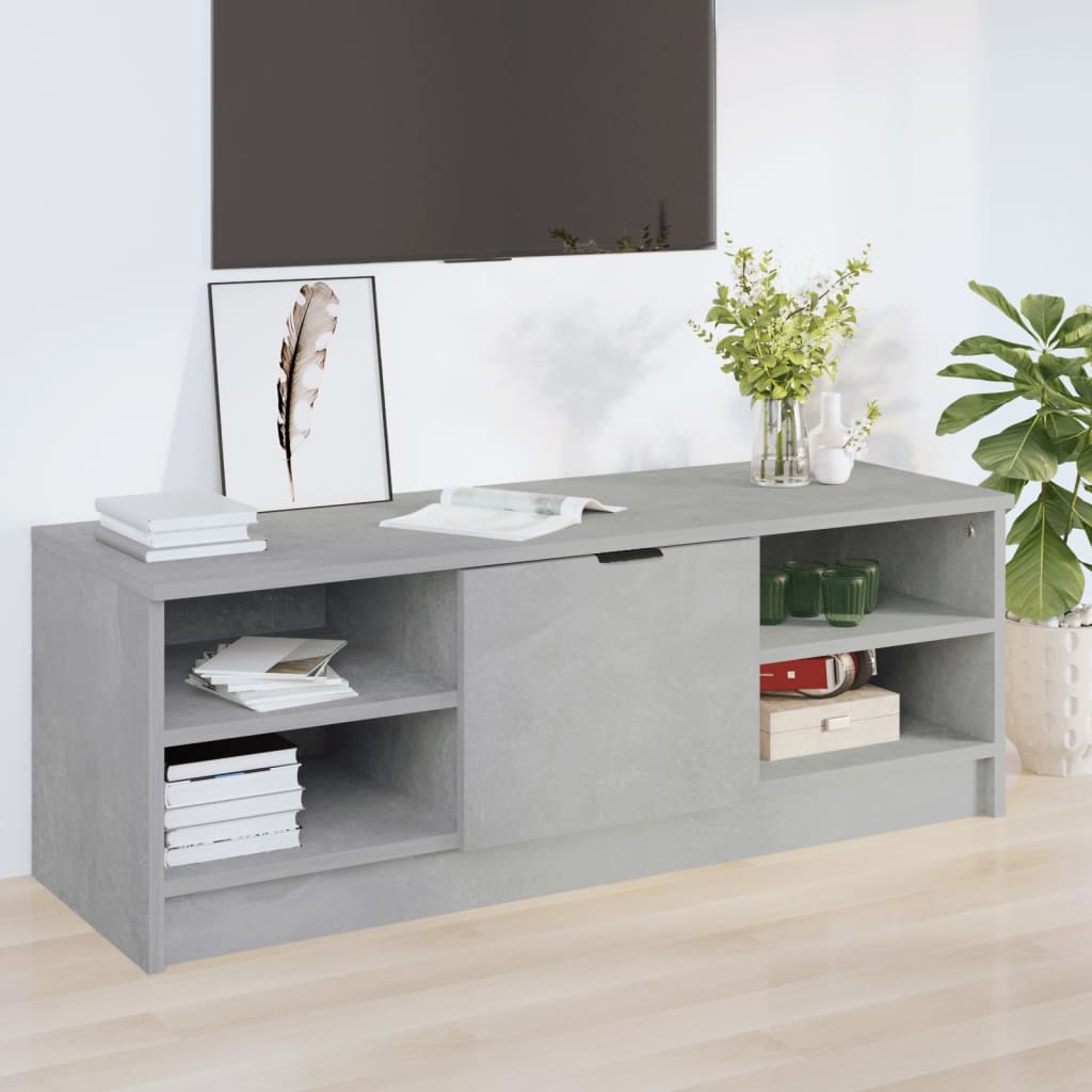 vidaXL TV-Schrank Betongrau 102x35,5x36,5 cm Holzwerkstoff