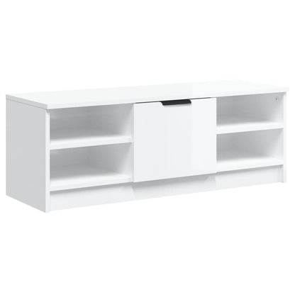 vidaXL TV-Schrank Hochglanz-Weiß 102x35,5x36,5 cm Holzwerkstoff