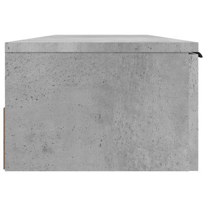 vidaXL Wandschrank Betongrau 102x30x20 cm Holzwerkstoff