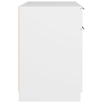 vidaXL Schreibtisch Weiß 100x50x75 cm Holzwerkstoff
