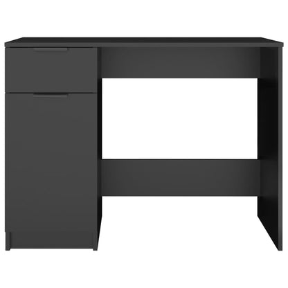vidaXL Bureau noir 100x50x75 cm Bois d'ingénierie