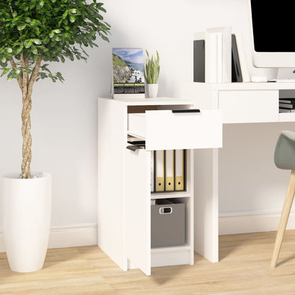 vidaXL Büroschrank Weiß 33,5x50x75 cm Holzwerkstoff