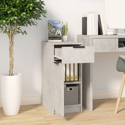 vidaXL Büroschrank Betongrau 33,5x50x75 cm Holzwerkstoff