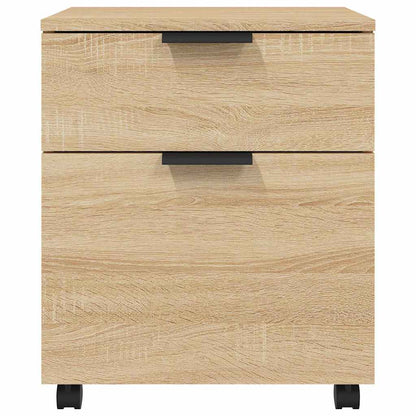vidaXL Mobiler Aktenschrank mit Rollen Sonoma-Eiche 45x38x54 cm