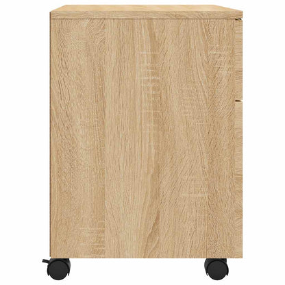 vidaXL Mobiler Aktenschrank mit Rollen Sonoma-Eiche 45x38x54 cm