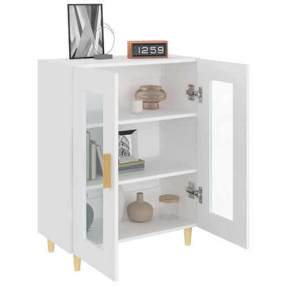 vidaXL Buffet blanc 69,5x34x90 cm en bois d'ingénierie