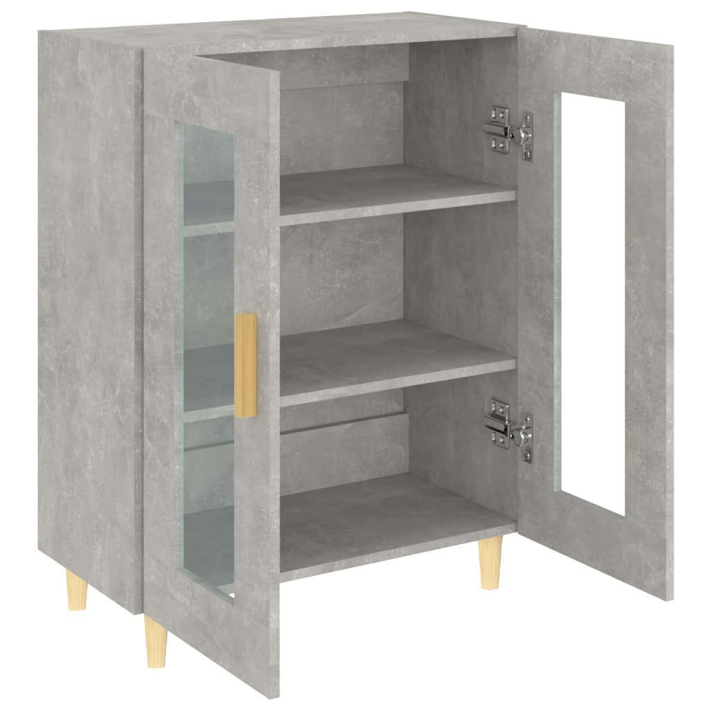 vidaXL Sideboard Betongrau 69,5x34x90 cm Holzwerkstoff