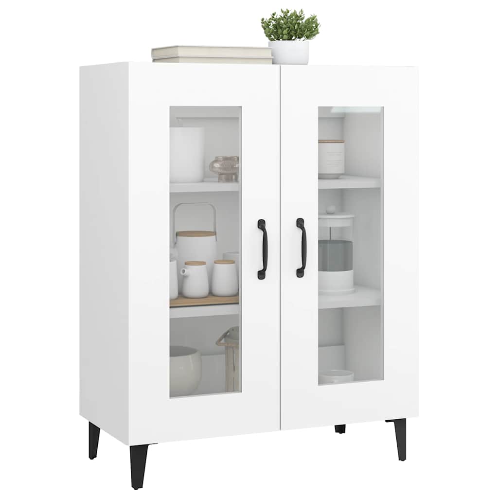 vidaXL Buffet blanc 69,5x34x90 cm en bois d'ingénierie