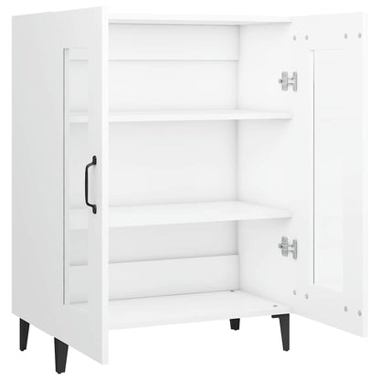 vidaXL Buffet blanc 69,5x34x90 cm en bois d'ingénierie