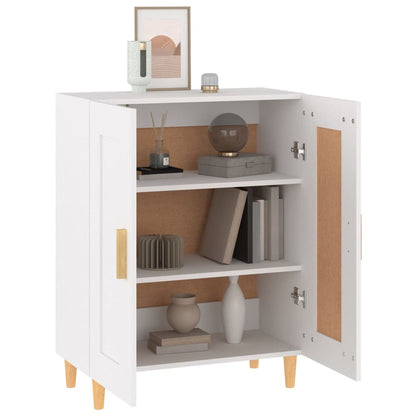 vidaXL Buffet blanc 69,5x34x90 cm en bois d'ingénierie