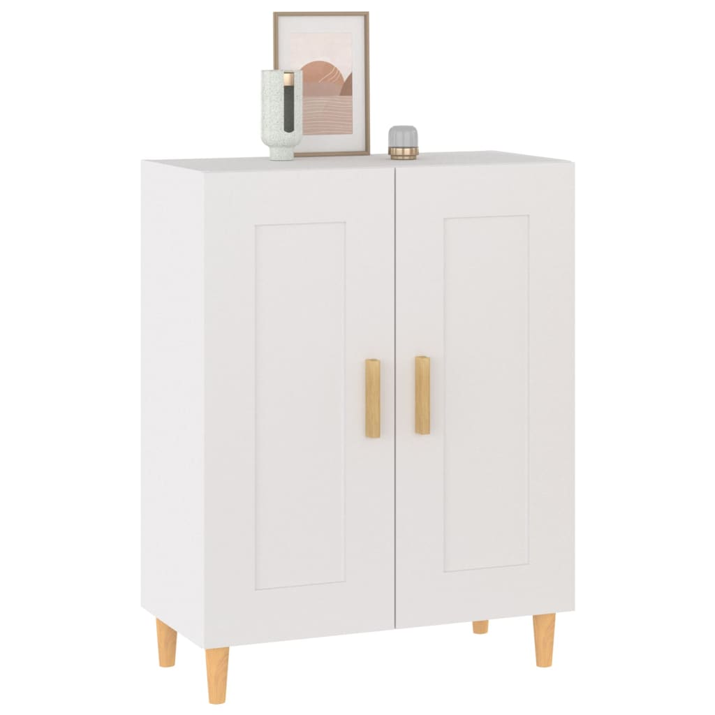 vidaXL Buffet blanc 69,5x34x90 cm en bois d'ingénierie