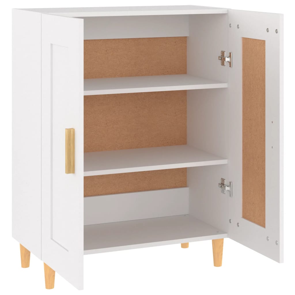 vidaXL Buffet blanc 69,5x34x90 cm en bois d'ingénierie