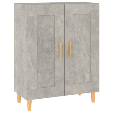 vidaXL Buffet gris béton 69,5x34x90 cm Bois d'ingénierie