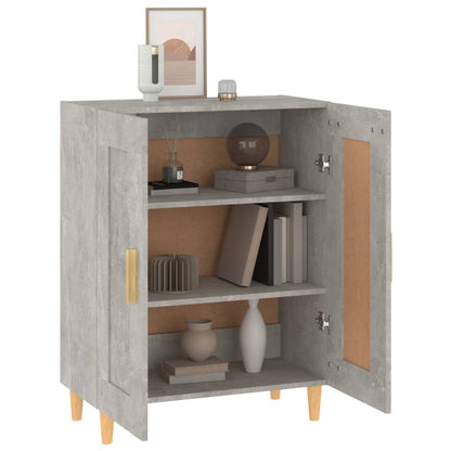 vidaXL Buffet gris béton 69,5x34x90 cm Bois d'ingénierie