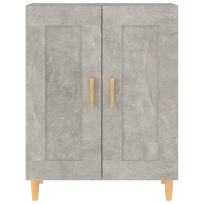 vidaXL Buffet gris béton 69,5x34x90 cm Bois d'ingénierie