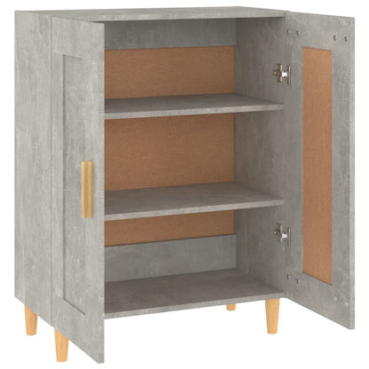 vidaXL Buffet gris béton 69,5x34x90 cm Bois d'ingénierie