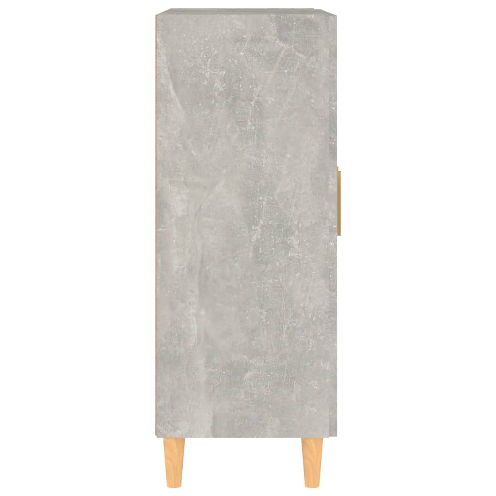 vidaXL Buffet gris béton 69,5x34x90 cm Bois d'ingénierie
