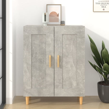 vidaXL Buffet gris béton 69,5x34x90 cm Bois d'ingénierie