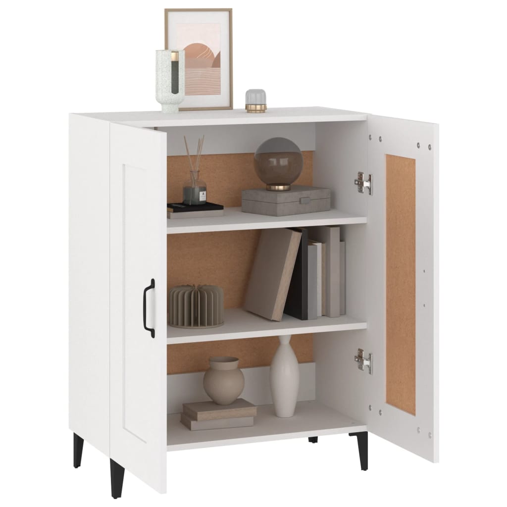 vidaXL Buffet blanc 69,5x34x90 cm en bois d'ingénierie