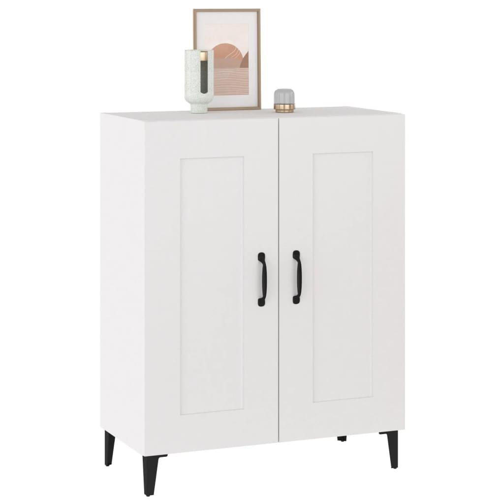 vidaXL Buffet blanc 69,5x34x90 cm en bois d'ingénierie