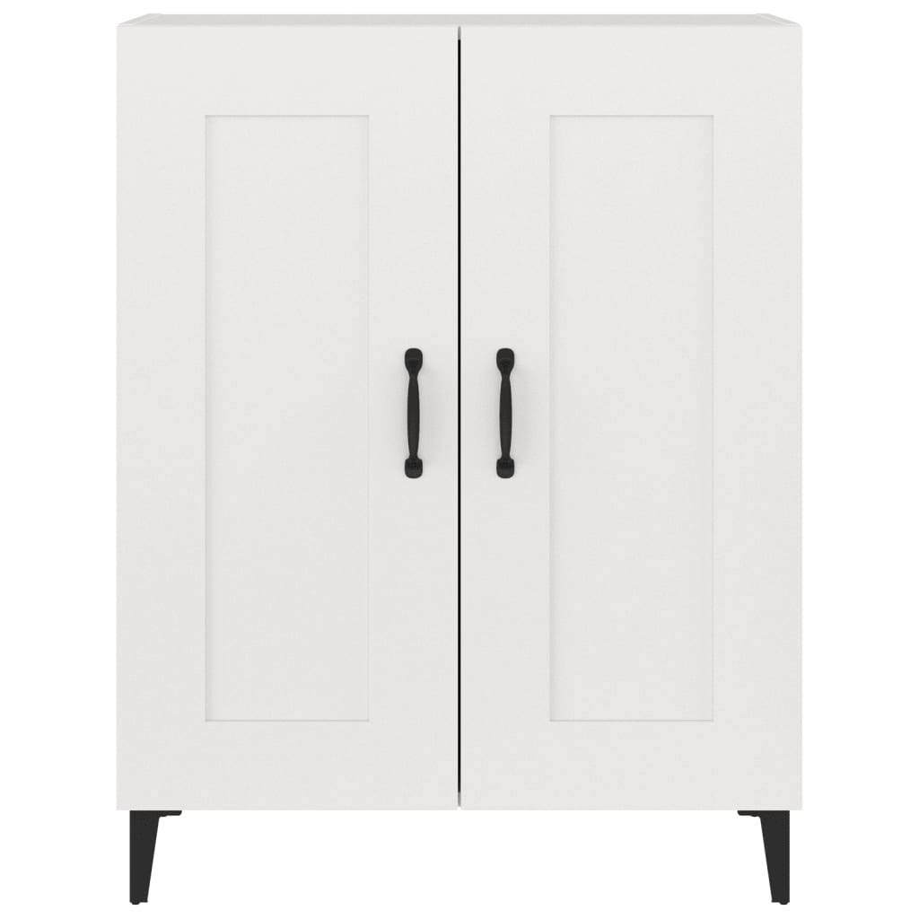 vidaXL Buffet blanc 69,5x34x90 cm en bois d'ingénierie