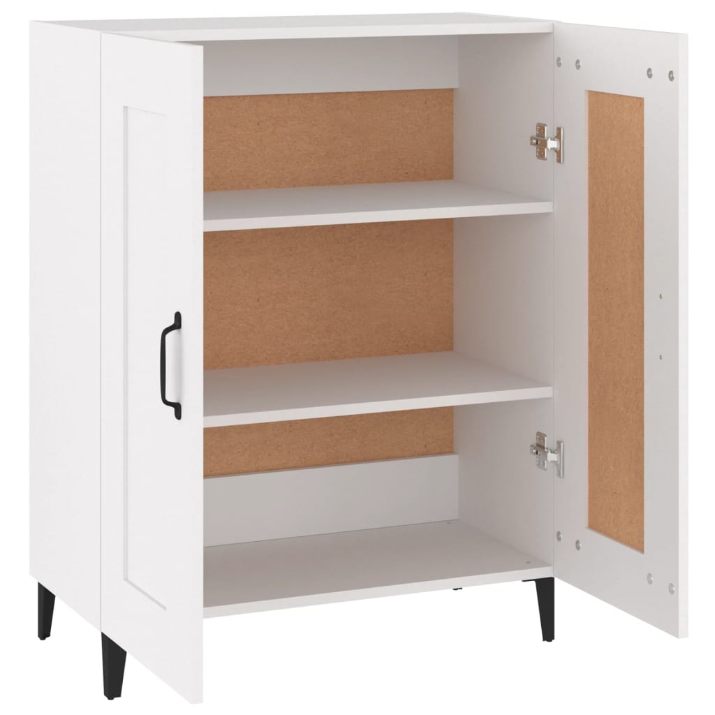 vidaXL Buffet blanc 69,5x34x90 cm en bois d'ingénierie