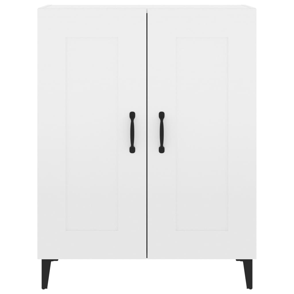 vidaXL Buffet blanc brillant 69,5x34x90 cm Bois d'ingénierie