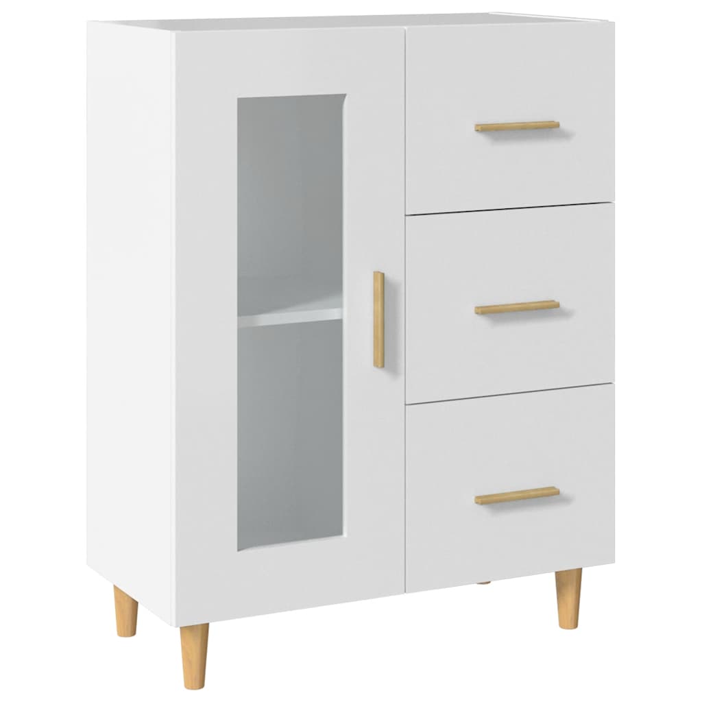 vidaXL Buffet blanc 69,5x34x90 cm en bois d'ingénierie