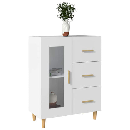 vidaXL Buffet blanc 69,5x34x90 cm en bois d'ingénierie